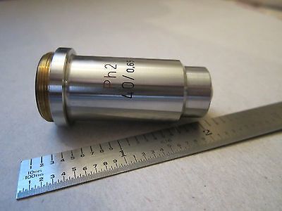 MIKROSKOPTEIL OPTIK OBJEKTIV PH2 40X CARL ZEISS DEUTSCHLAND WIE IST BIN#RED