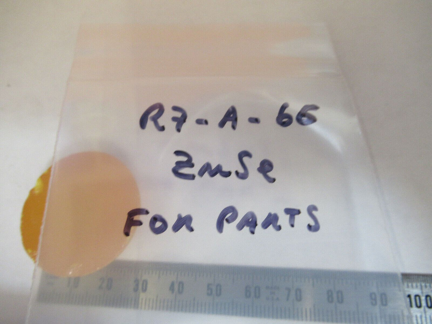 FOR PARTS ZINC SELENIDE OPTICAL INFRARED LENS OPTICS AS PICTURED R7-A-66