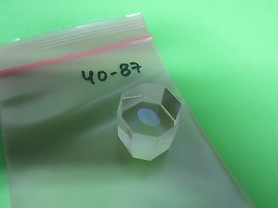 OPTICAL RARE BEAM SPLITTER OCTAGON coated in middle LASER OPTICS BIN#40-87