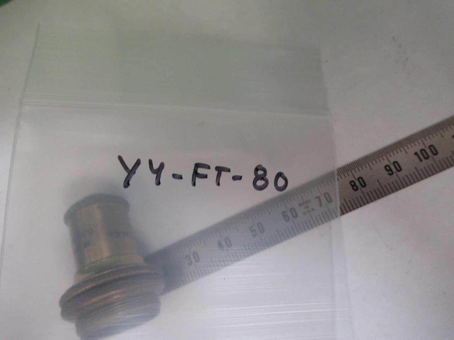 ANTIQUE BAUSCH LOMB BRASS OBJECTIVE LENS MICROSCOPE PART AS PICTURED Y4-FT-80