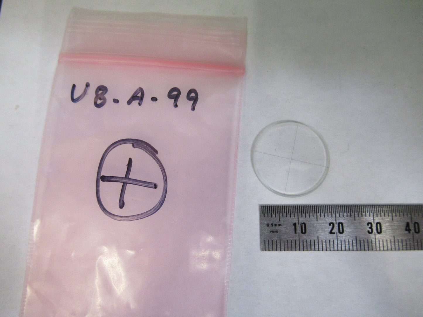 RETICLE OPTICS CROSSHAIR BAUSCH LOMB MICROSCOPE PART AS PICTURED U8-A-99