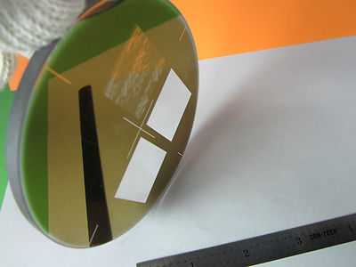 OPTICAL LARGE COATED TARGET WINDOW LASER OPTICS AS IS BIN#31-66