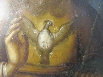 ORTHODOX CHURCH RELIGIOUS PAINTING RUSSIA in WOOD PANEL SERAPHIM &A1-RUS-2