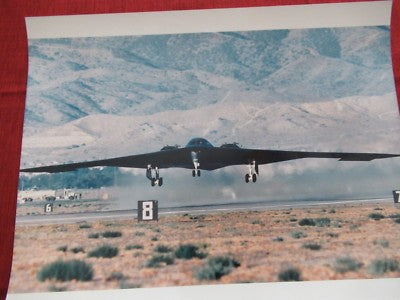 LARGE COLLECTABLE SPY PLANE NORTHROP B2 VINTAGE PHOTOGRAPH &BLI