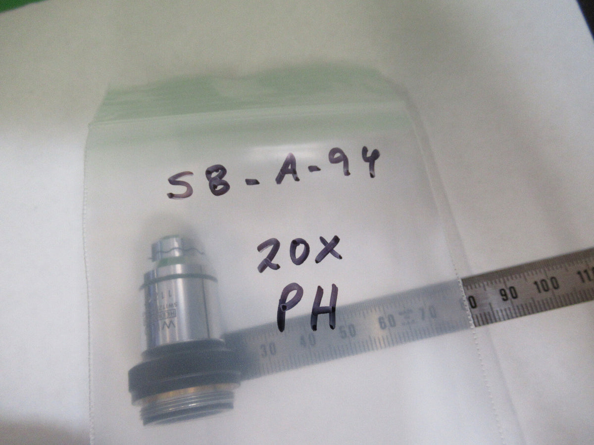 Microscope Wild Swiss Objective 20X Ph Phase Fluor Optics