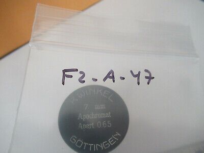 WINKEL GOTTINGEN EMPTY OBJECTIVE CAN 7mm MICROSCOPE PART AS PICTURED #F2-A-47