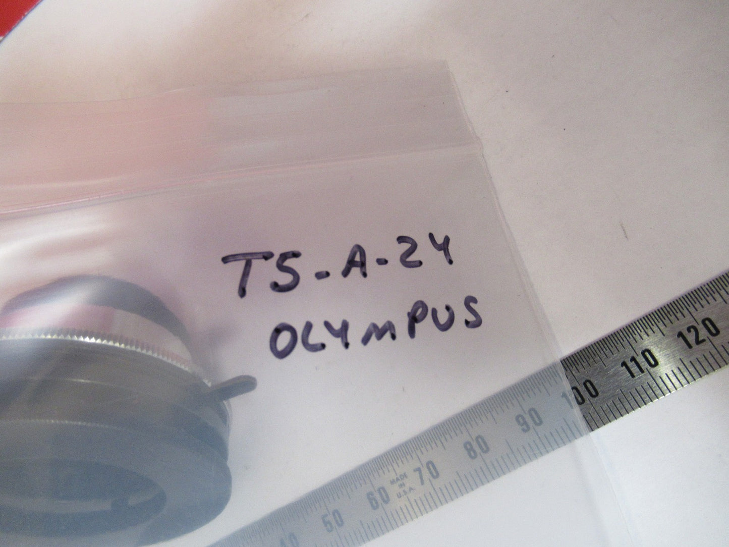 OLYMPUS JAPAN CONDENSER + IRIS OPTICS MICROSCOPE PART AS PICTURED T5-A-24