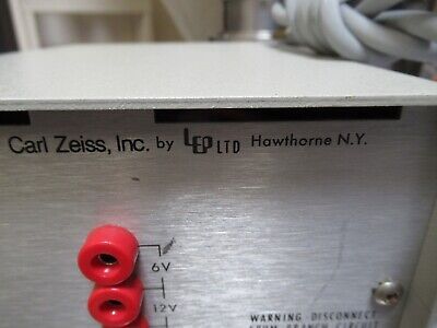 CARL ZEISS 6-12 VOLTS MICROSCOPE LAMP POWER SUPPLY AS PICTURED &TC-4