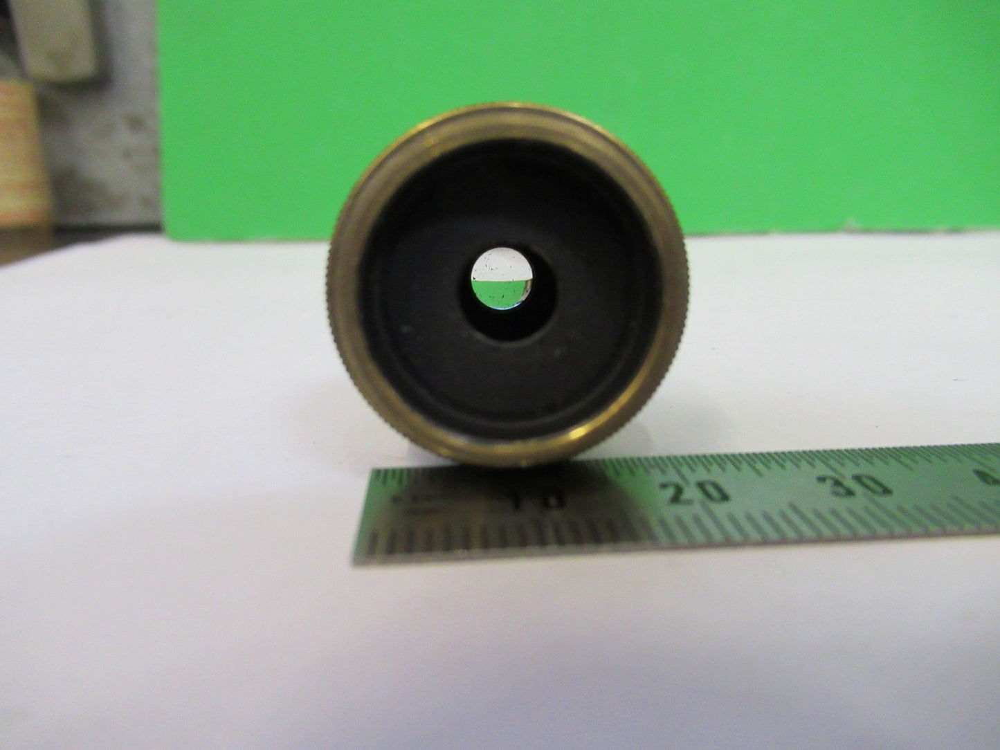 ANTIQUE BRASS OBJECTIVE "6" LEITZ GERMANY MICROSCOPE PART AS PICTURED V3-A-38