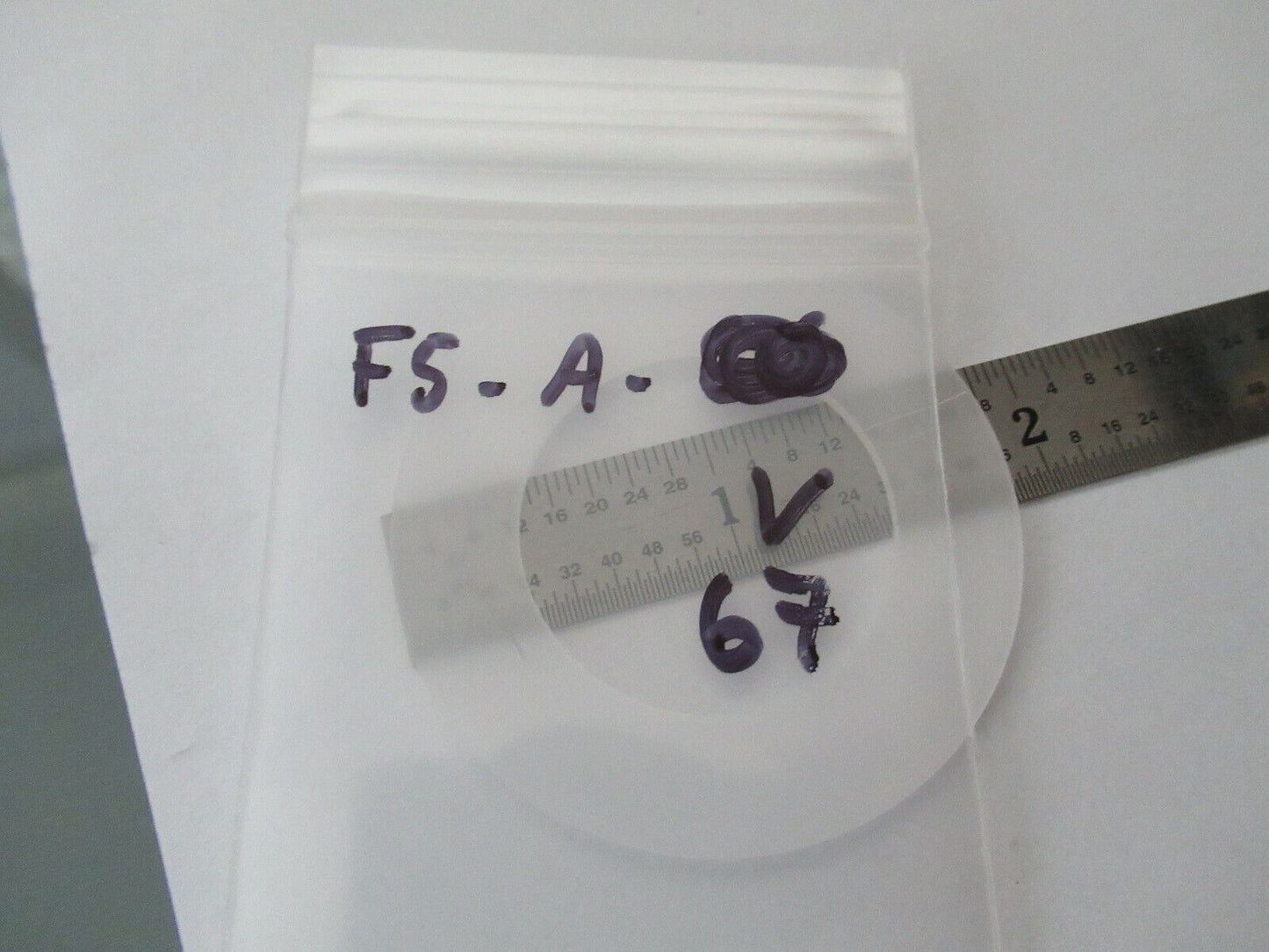 BLANK PIEZOELECTRIC QUARTZ CRYSTAL X-CUT UNPLATED PIEZO SENSOR AS PIC #F5-A-67