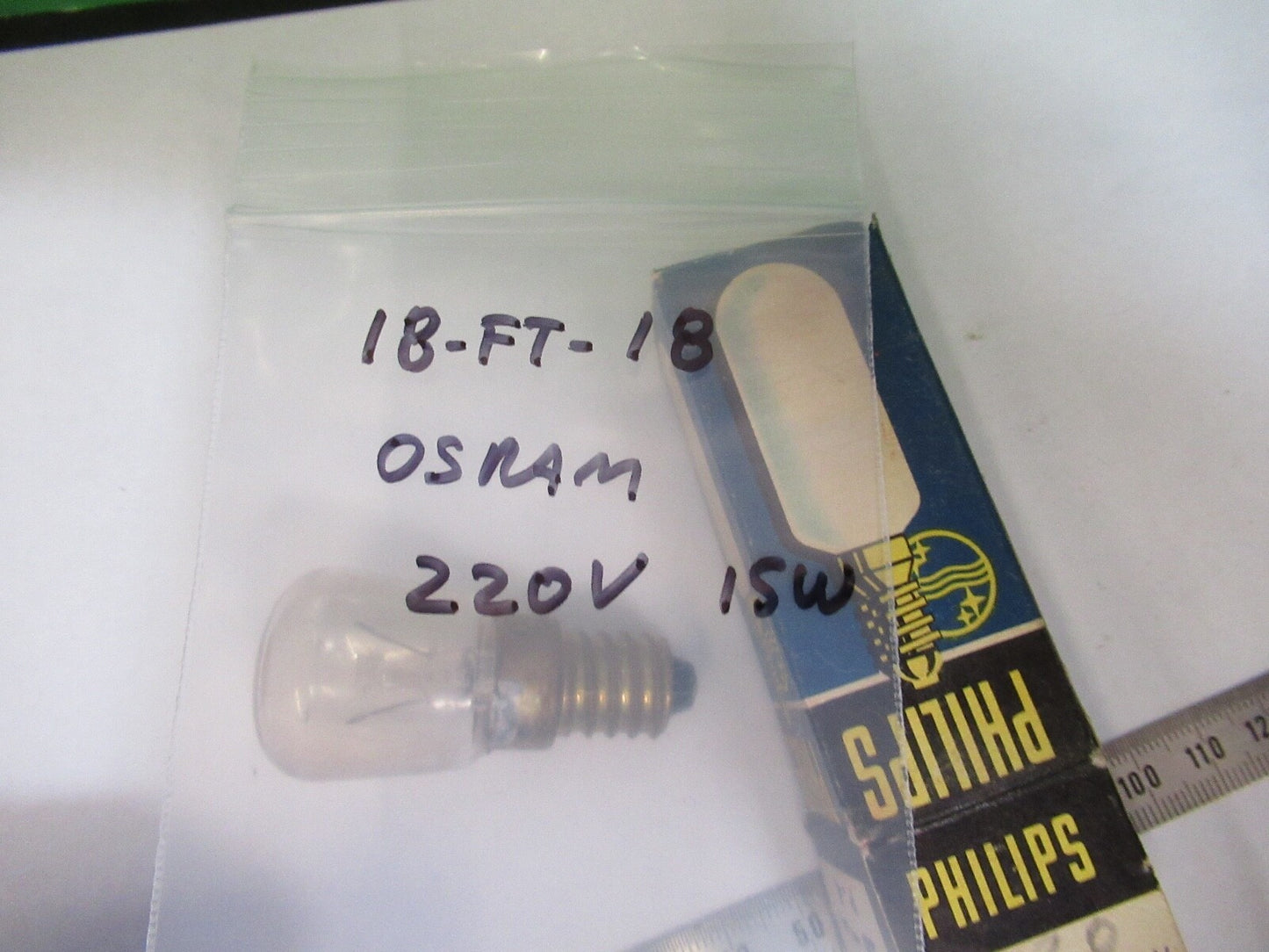 Bfm 220v 15w ERNST LEITZ GERMANY OSRAM LAMP MICROSCOPE PART AS PICTURED 18-FT-18