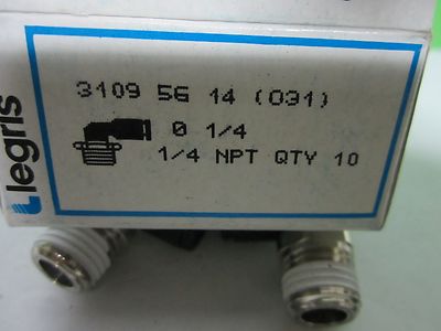 LEGRIS PNEUMATIC FITTINGS AIR ELBOWS LOT AS PICTURED BIN#S7