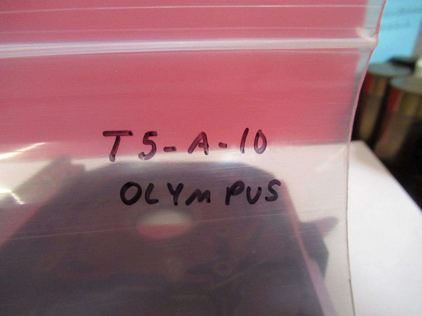 OLYMPUS JAPAN XY STAGE TABLE MICROSCOPE PART AS PICTURED T5-A-10