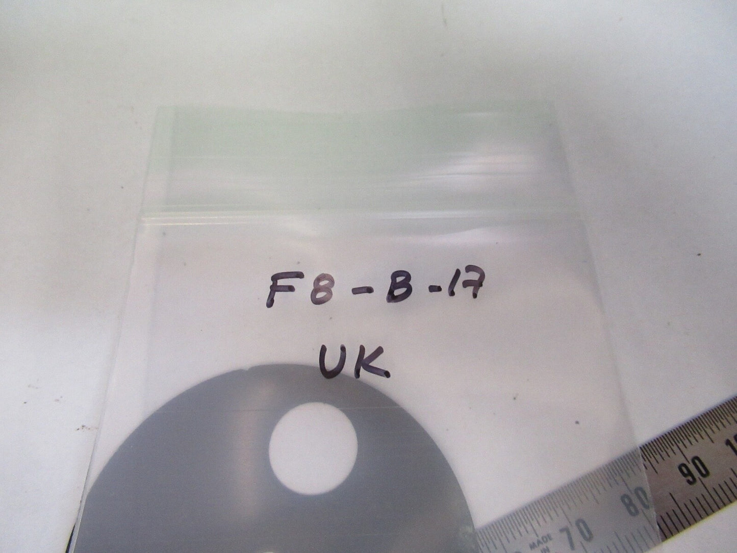 ANTIQUE BRASS CONDENSER PIECE UK MICROSCOPE PART F8-B-17