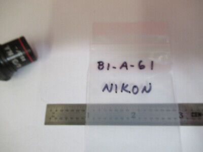 NIKON JAPAN 4X OBJECTIVE LENS MICROSCOPE PART OPTICS AS PICTURED #B1-A-61