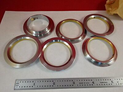 MICROSCOPE PART LOT BRASS RINGS #P1-C-22