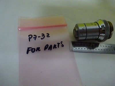 FOR PARTS MICROSCOPE OBJECTIVE BAUSCH LOMB 10X OPTICS AS IS BIN#P7-32