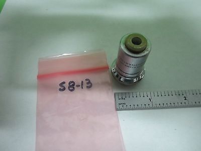 MICROSCOPE PART OBJECTIVE BAUSCH LOMB 20X OPTICS BIN#S8-13