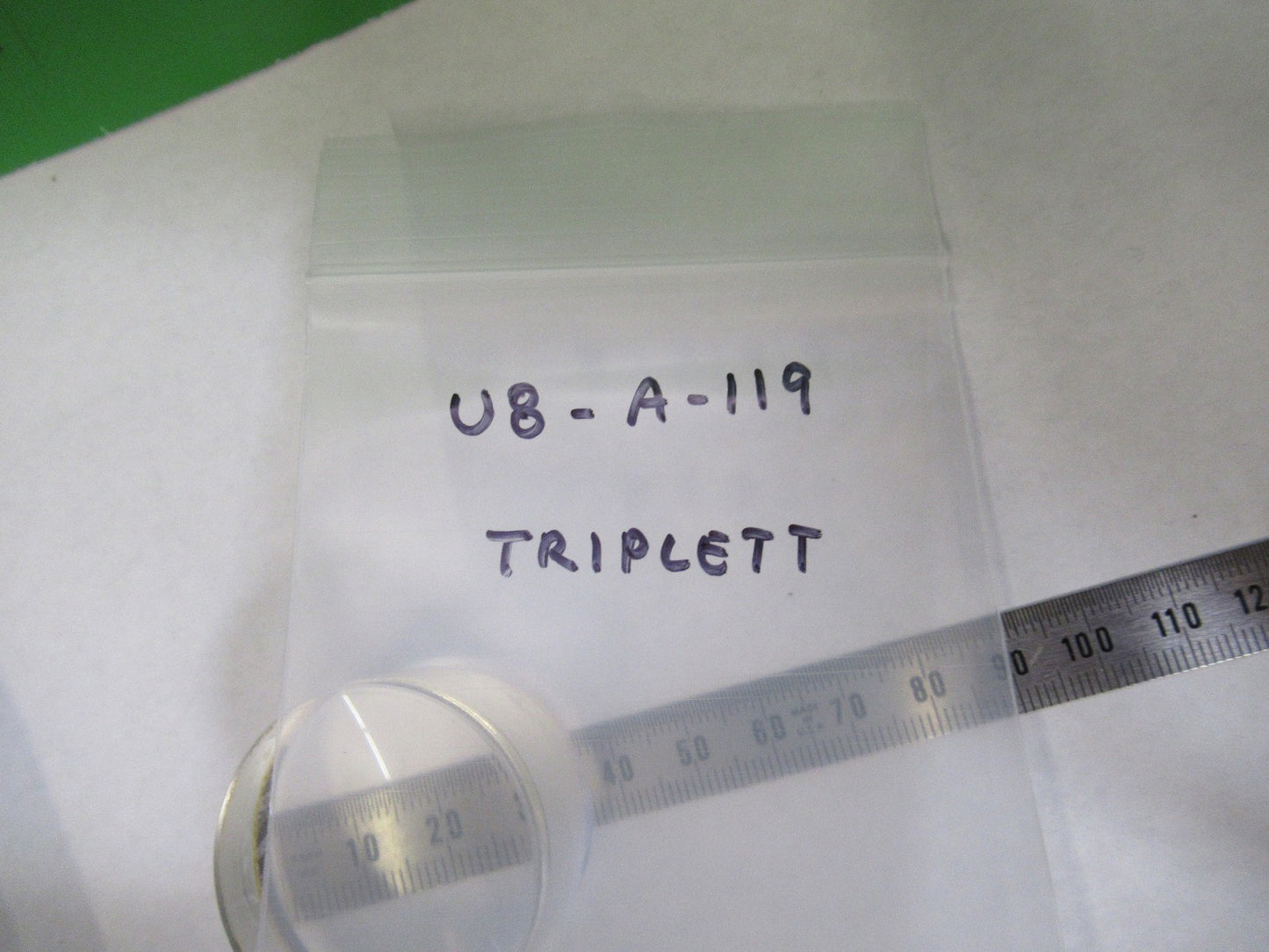 OPTICAL TRIPLET CONVEX THICK LENS OPTICS AS PICTURED U8-A-119