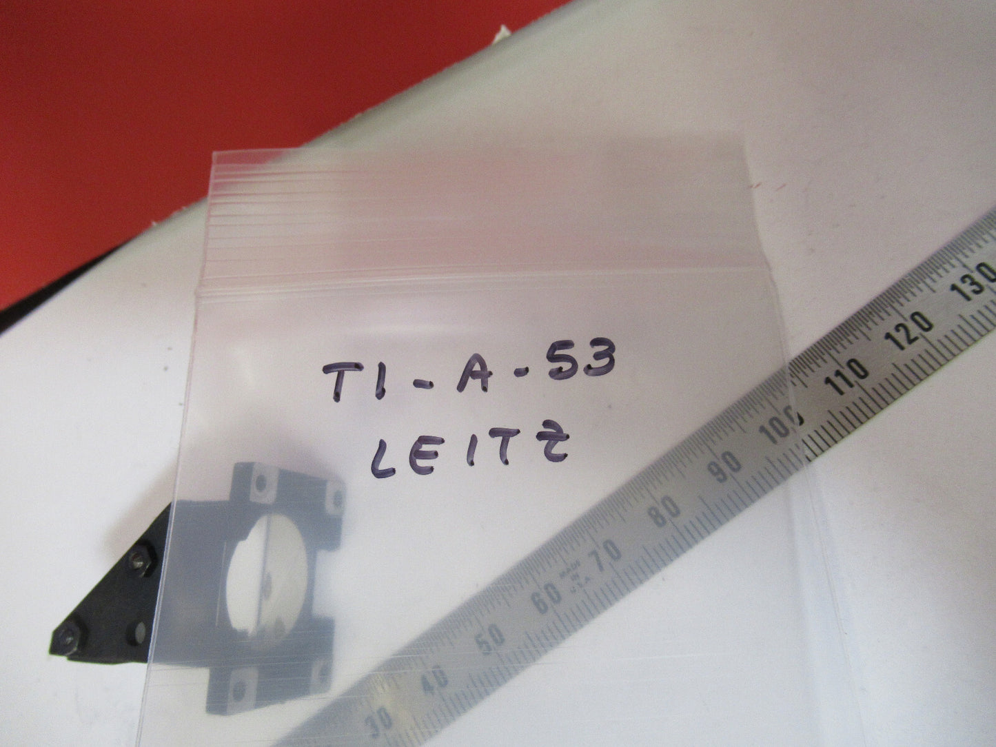 LEITZ WETZLAR GERMANY GLASS PRISM HEAD MICROSCOPE PART AS PICTURED T1-A-53