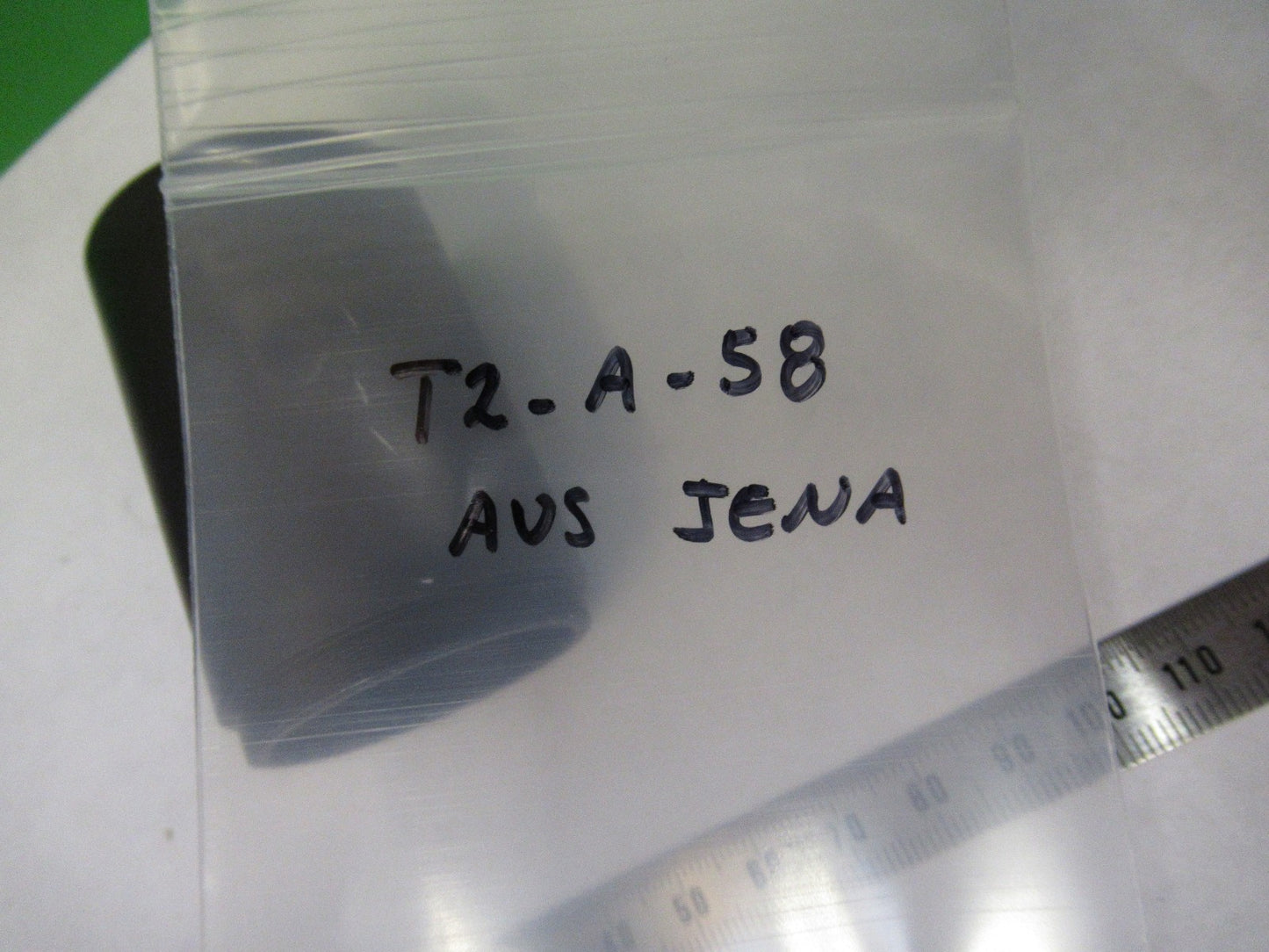 AUS JENA GERMANY LENS ASSEMBLY OPTICS MICROSCOPE PART AS PICTURED T2-A-58