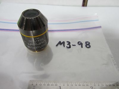 OPTICAL MICROSCOPE OBJECTIVE OLYMPUS JAPAN UMPLANFI 10X OPTICS AS IS BIN#M3-98