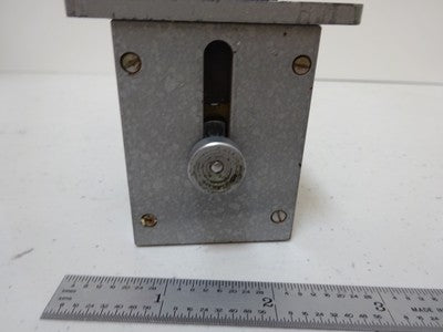 MICROSCOPE PART LEITZ GERMANY BEAM SPLITTER BRASS MOUNT OPTICS AS IS BIN#N8-H-01