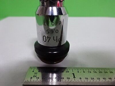 MICROSCOPE WILD HEERBRUGG SWISS OBJECTIVE 40X PH PHASE OPTICS AS IS BIN#AC-53