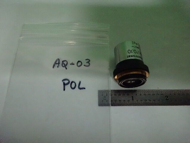 MIKROSKOPTEIL ZEISS DEUTSCHLAND POLMI-OBJEKTIV 4X POL-OPTIK WIE BESEHEN #AQ-03
