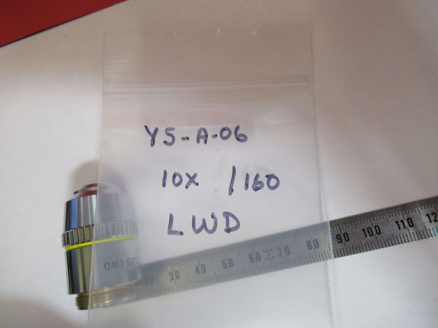 NIKON JAPAN 10X /160 LWD OBJECTIVE LENS MICROSCOPE PART AS PICTURED Y5-A-06