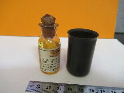 BAUSCH LOMB ANTIQUE CEDAR OIL FLASK MICROSCOPE PART AS PICTURED W3-B-23