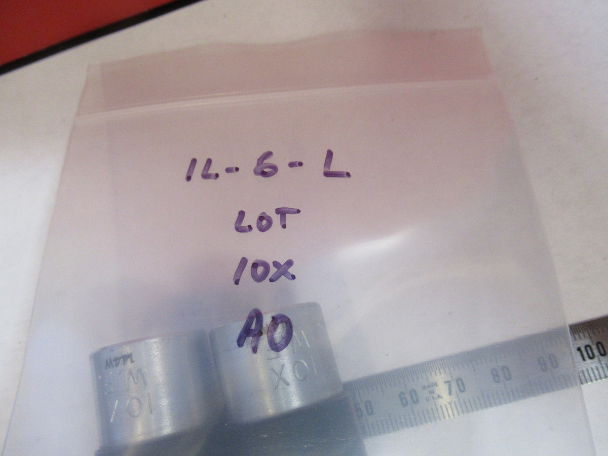 Pair Spencer Lens Co. American Optical Co. Ocular Eyepiece Lens 10X Microscope Part