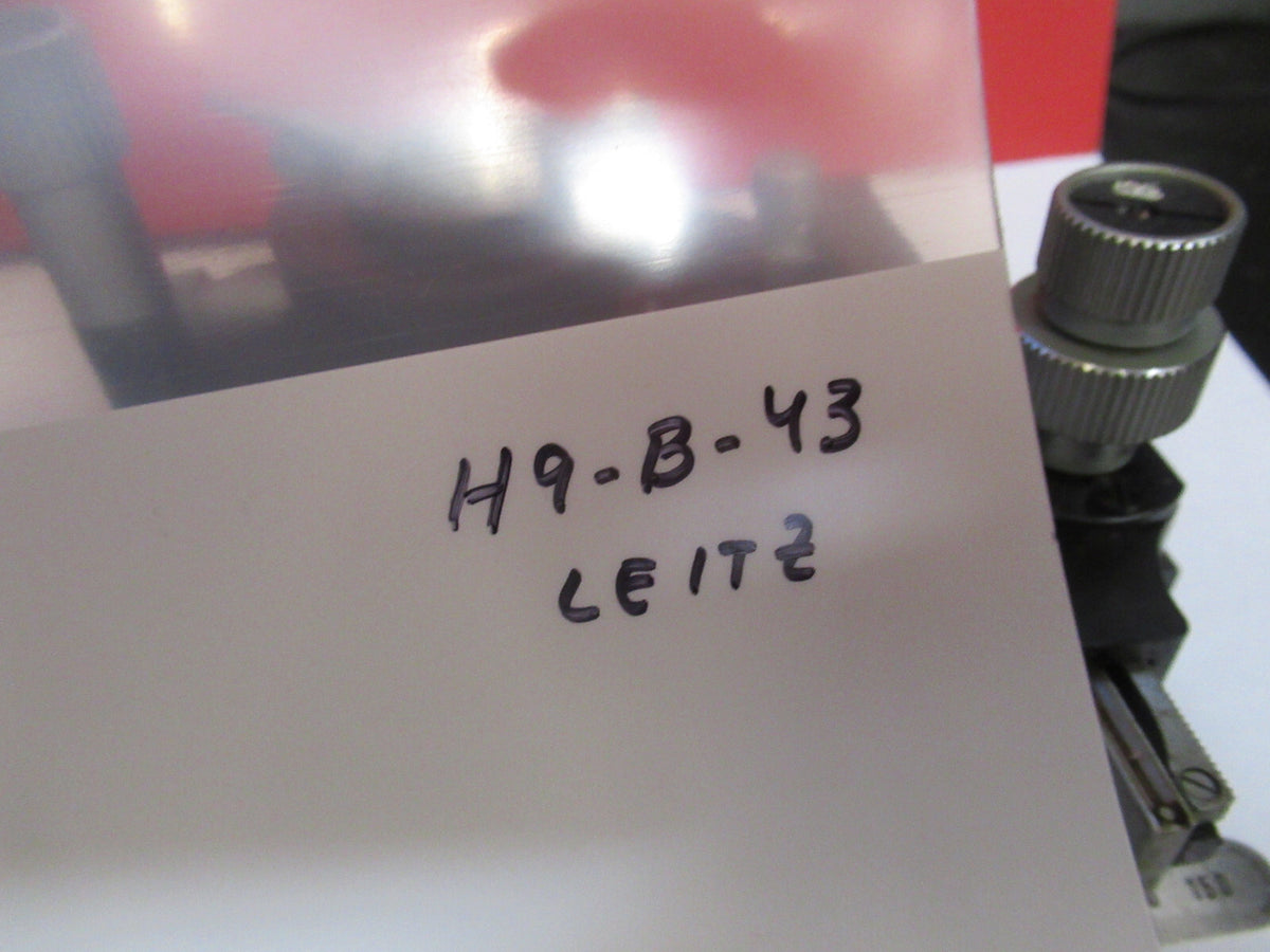 LEITZ WETZLAR GERMANY XY STAGE CLIP MICROSCOPE PART AS PICTURED H9-B-43