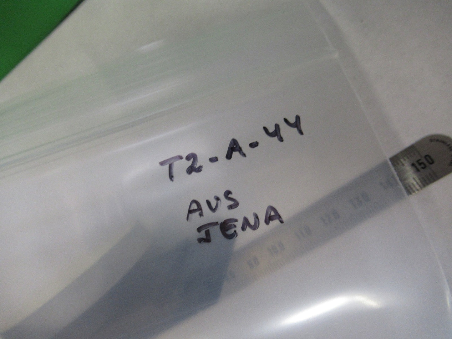 AUS JENA GERMANY MOUNTED MIRROR OPTICS MICROSCOPE PART AS PICTURED T2-A-44