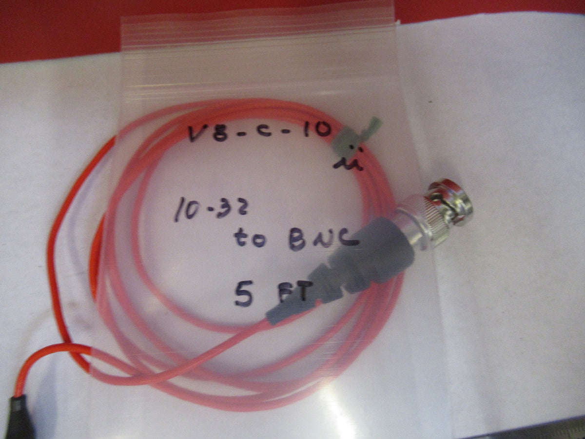 5 Feet Low Noise Cable 10-32 to BNC for Accelerometer Vibration Sensor
