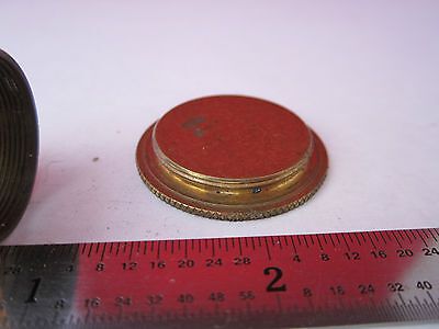 LOT 2 EA VINTAGE 1800's BRASS MICROSCOPE PIECES AS IS BIN#7C