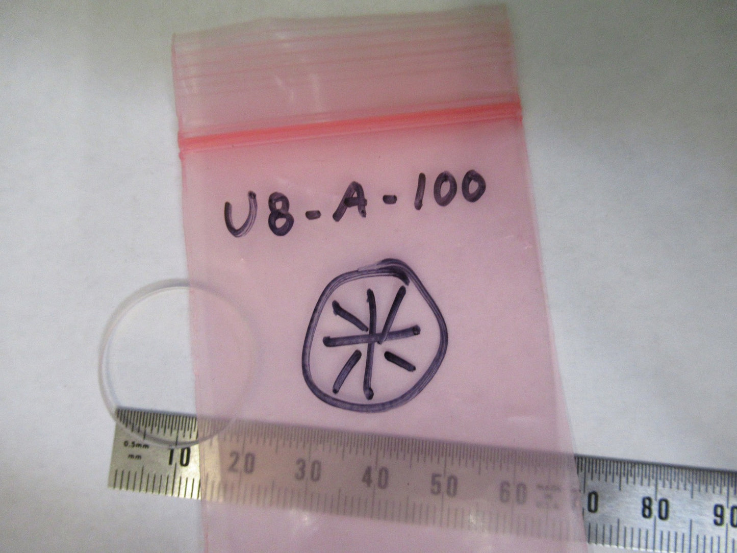 RETICLE OPTICS CROSSHAIR BAUSCH LOMB MICROSCOPE PART AS PICTURED U8-A-100