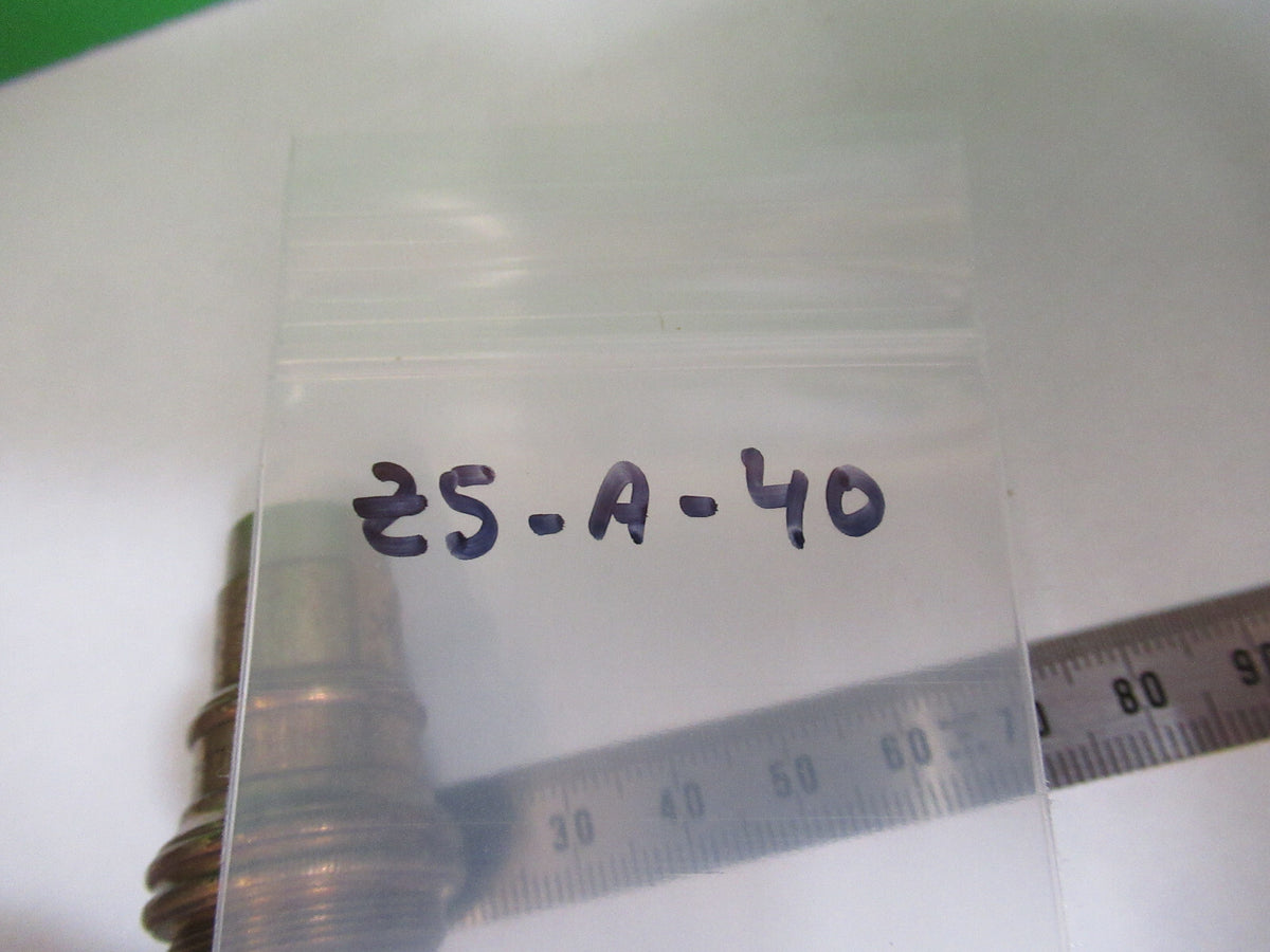 ANTIQUE BRASS BAUSCH LOMB OBJECTIVE 43X MICROSCOPE PART AS PICTURED Z5-A-40