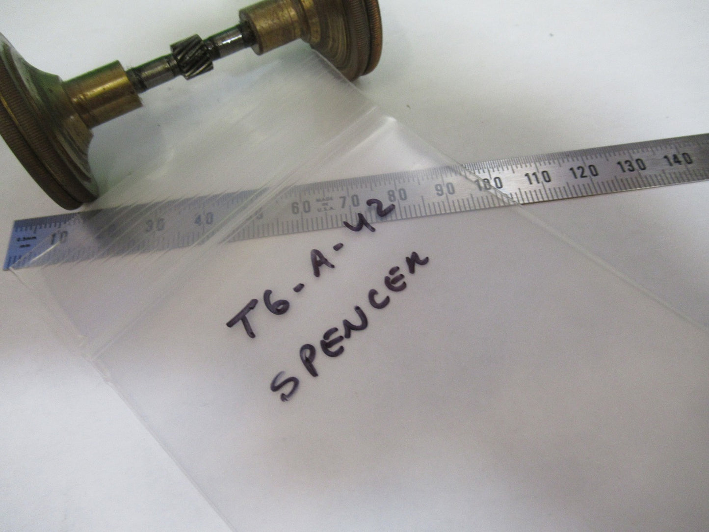 ANTIQUE AO SPENCER SET GROSS ADJUST KNOBS MICROSCOPE PART AS PICTURED T6-A-42