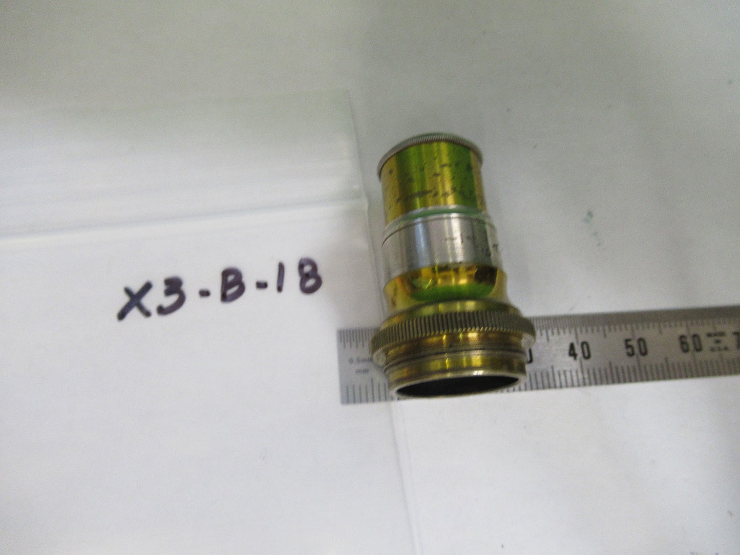 ANTIQUE BRASS BECK UK OBJECTIVE LENS MICROSCOPE PART AS PICTURED X3-B-18