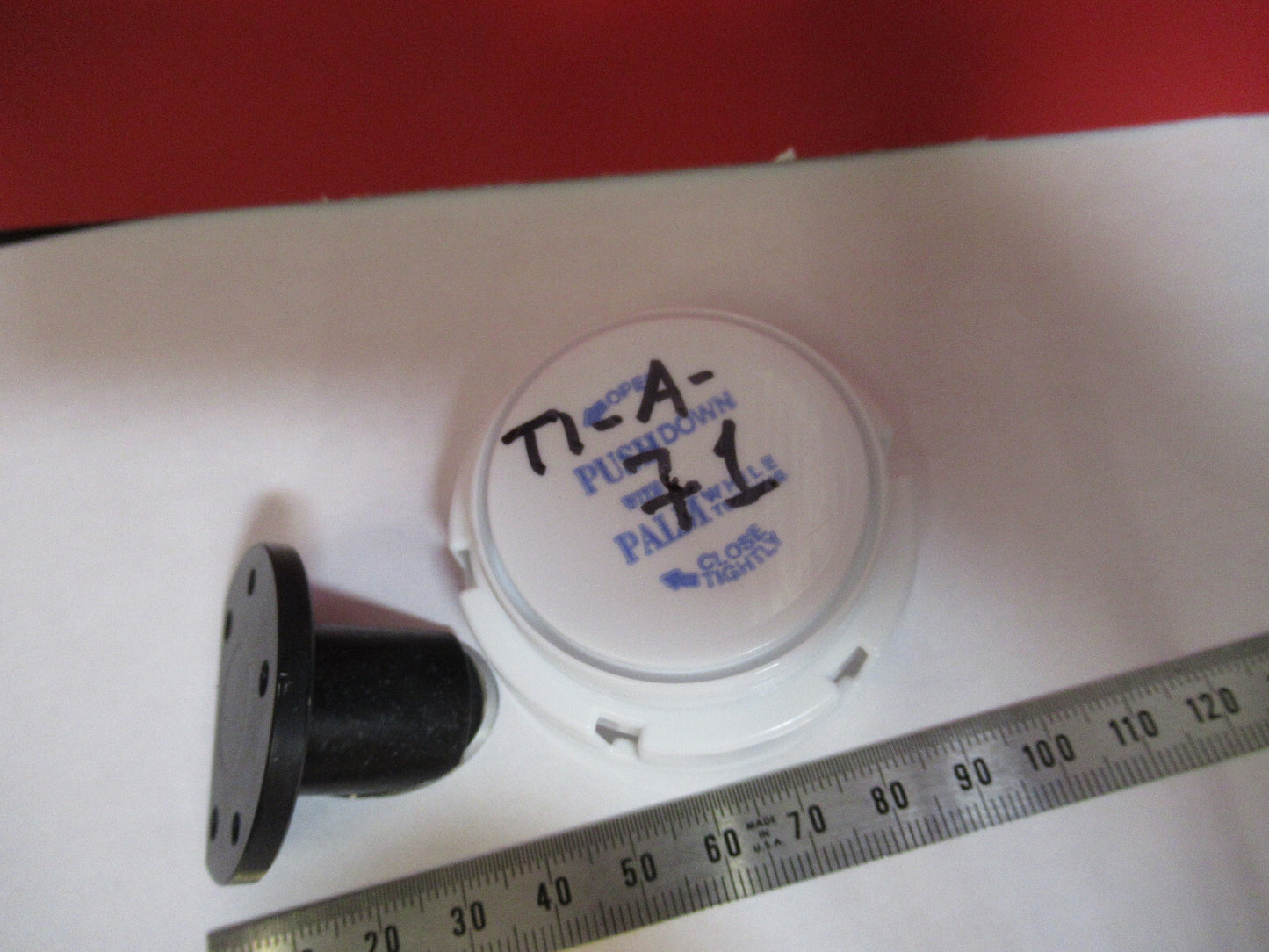 ZEISS GERMANY OVAL MIRROR ILLUMINATOR MICROSCOPE PART AS PICTURED T1-A-71