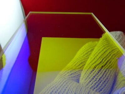 OPTICAL COATED PROFESSIONAL OPTICS GLASS BK7 FLAT PLATE AS IS #83-A-30