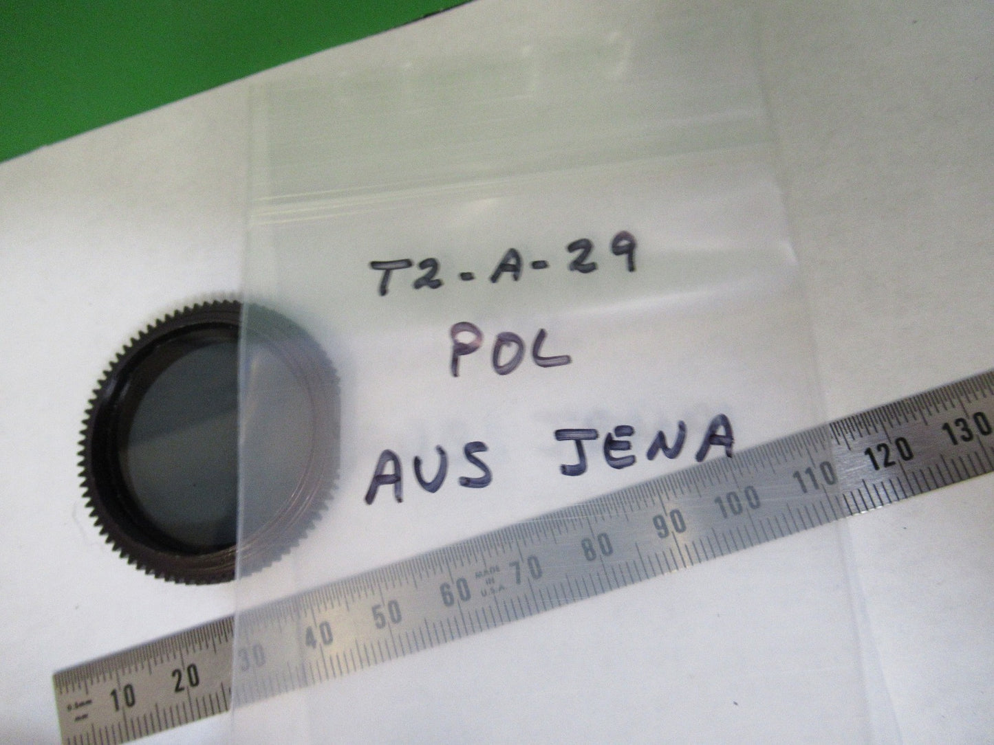 AUS JENA GERMANY POL POLARIZER OPTICS MICROSCOPE PART AS PICTURED T2-A-29
