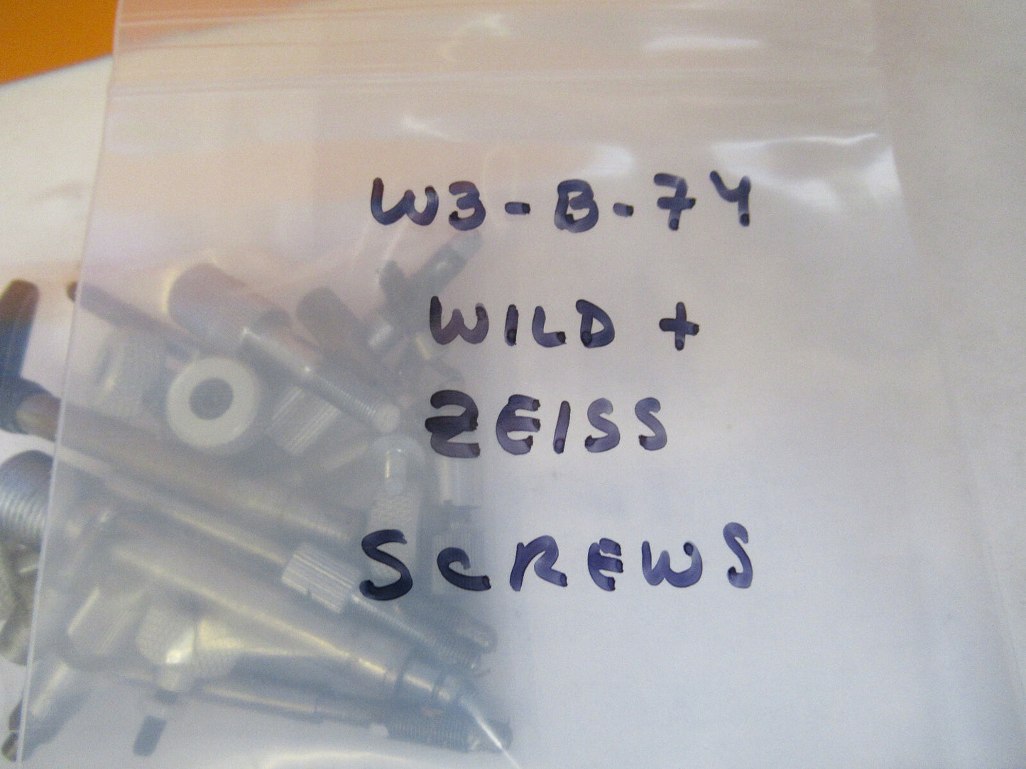 LOT ZEISS WILD HEERBRUGG ASSORTED SCREWS MICROSCOPE PART AS PICTURED &W3-B-74