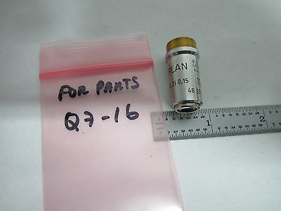 MICROSCOPE PART ZEISS EPIPLAN GERMANY 10X OBJECTIVE OPTICS AS IS BIN#Q7-16
