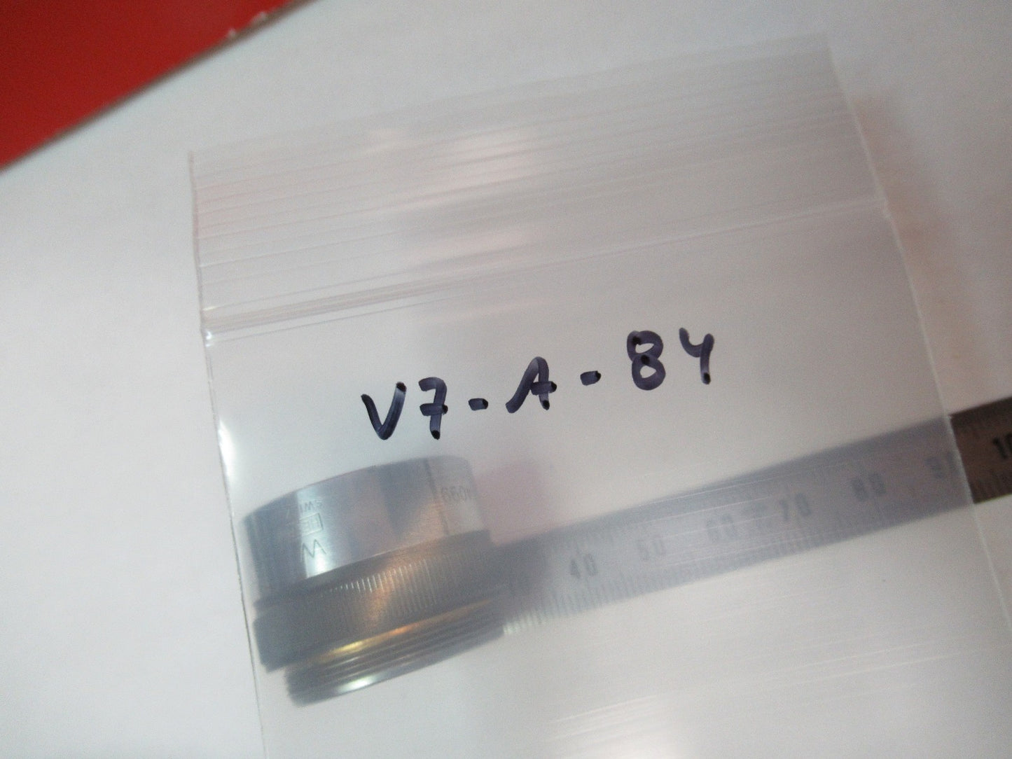 WILD HEERBRUGG SWISS OBJECTIVE EPI 4X LENS MICROSCOPE PART AS PICTURED V7-A-84