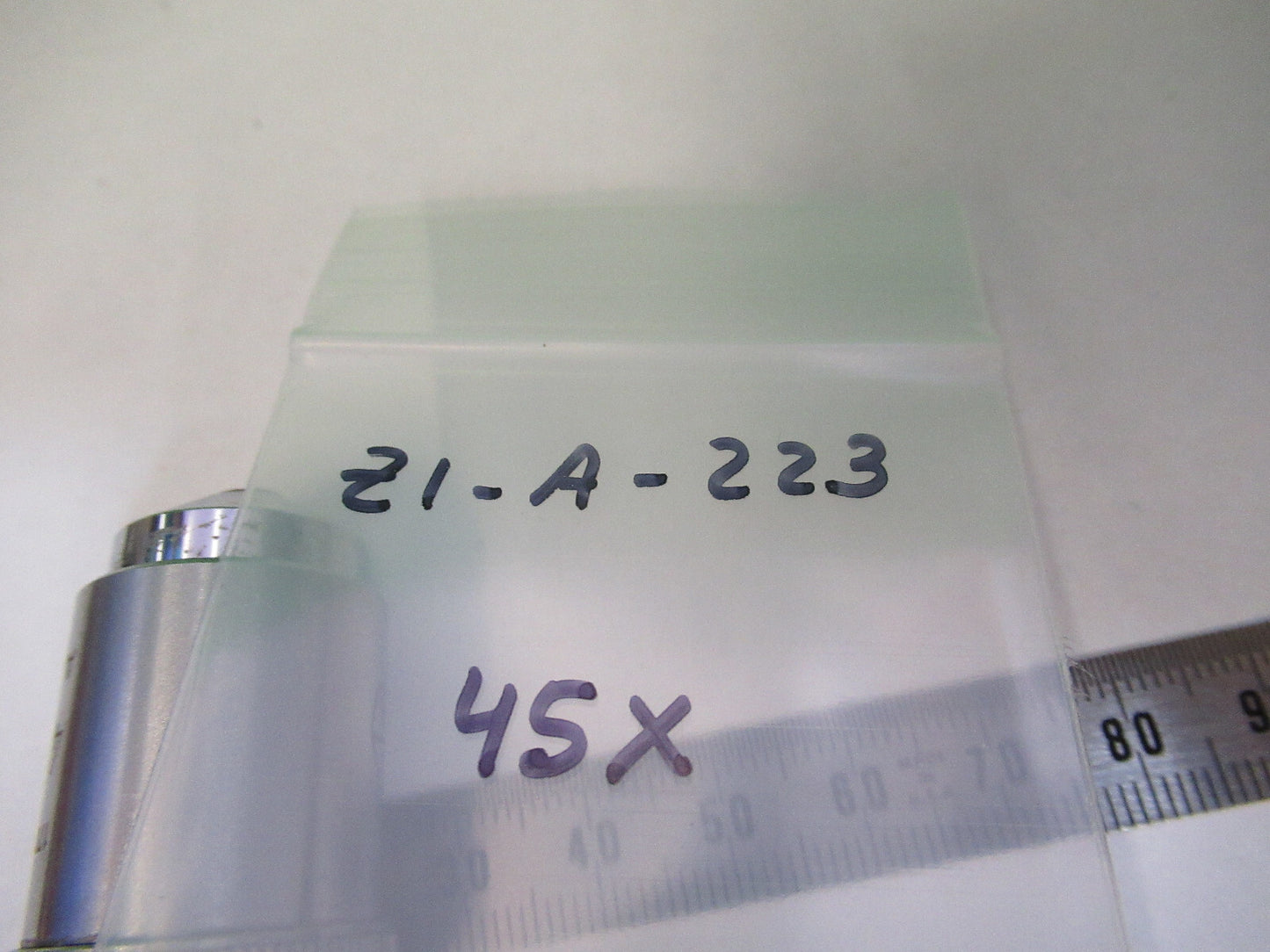 ERNST LEITZ 6L 45X /170 OBJECTIVE MICROSCOPE PART OPTICS AS PICTURED &Z1-A-223