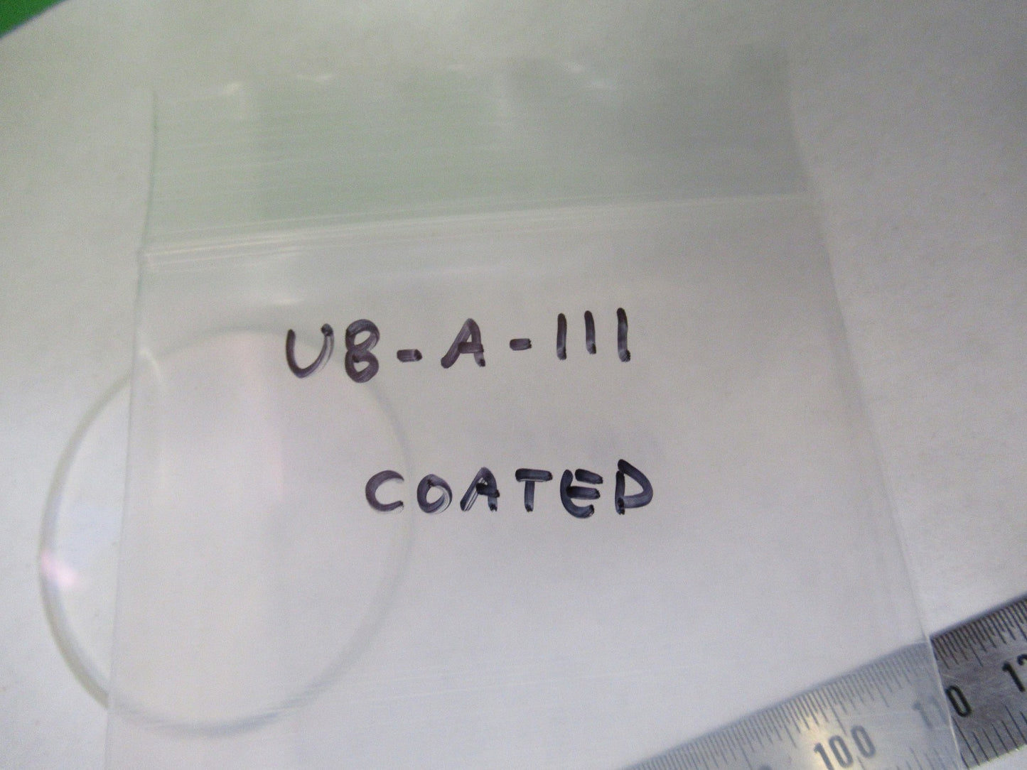 OPTICAL COATED BK7 WINDOW FLAT LASER OPTICS NICE AS PICTURED U8-A-111