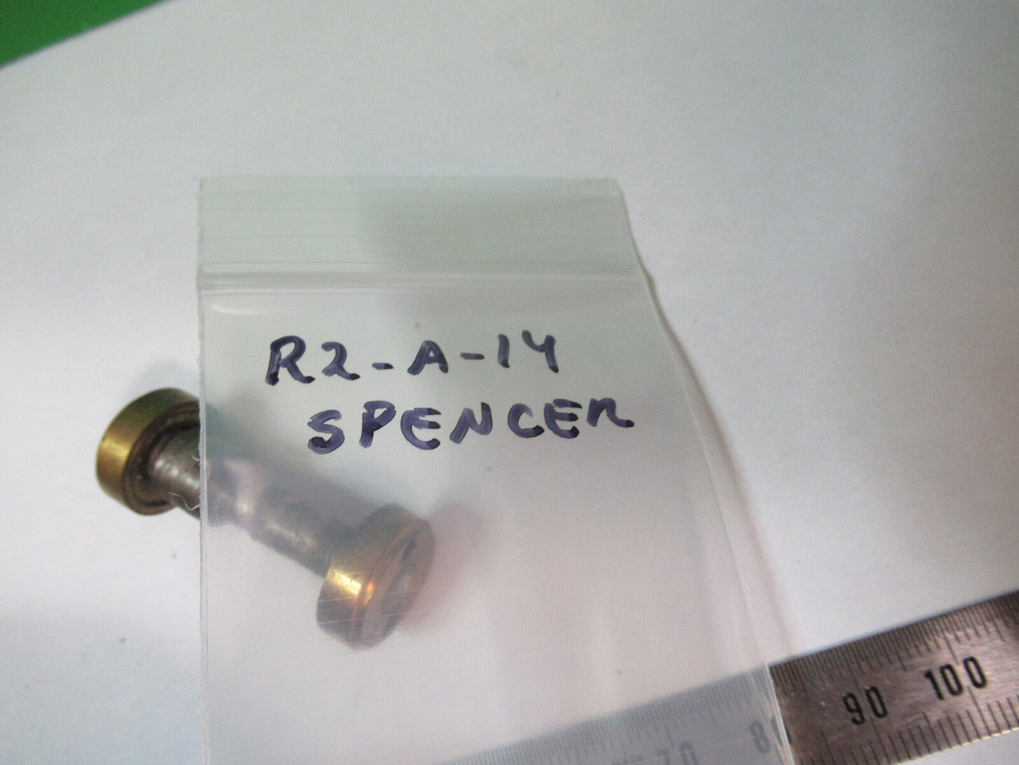 AO SPENCER SPANNER NUTS BRASS ANTIQUE MICROSCOPE PART AS PICTURED &R2-A-14