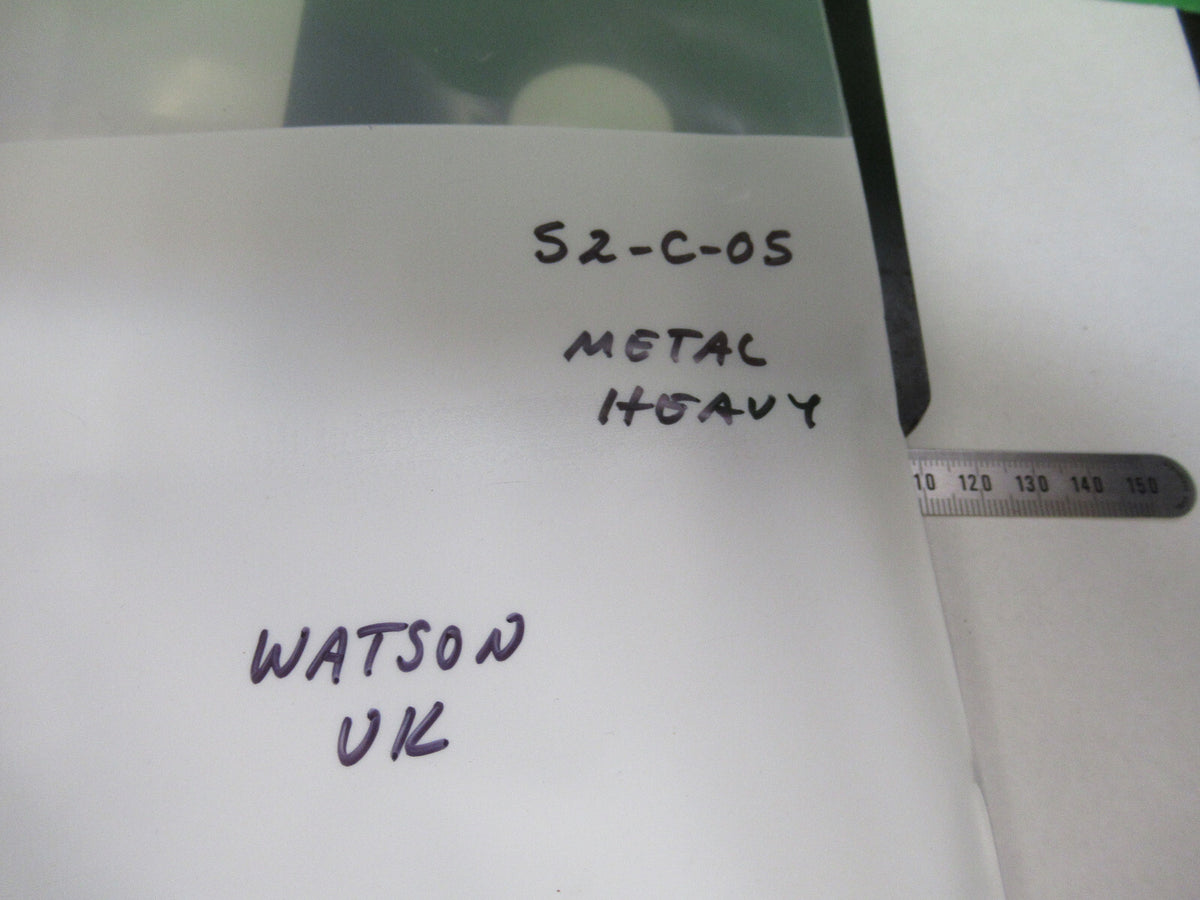 ANTIQUE WATSON LONDON STAGE TABLE METAL MICROSCOPE PART AS PICTURED S2-C-05